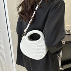 Mini sac matelassé femme en similicuir, anses arrondies