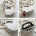 Mini sac matelassé femme en similicuir, anses arrondies