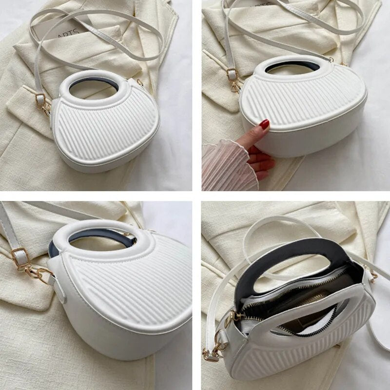 Mini sac matelassé femme en similicuir, anses arrondies