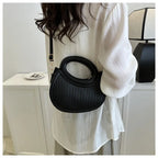 Mini sac matelassé femme en similicuir, anses arrondies