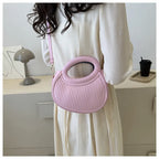 Mini sac matelassé femme en similicuir, anses arrondies
