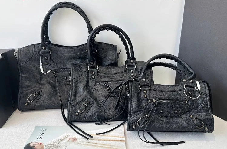 Sac à main femme en similicuir, bandoulière amovible, quatre formats
