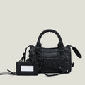 Sac à main femme en similicuir, bandoulière amovible, quatre formats, noir
