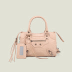 Sac à main femme en similicuir, bandoulière amovible, quatre formats, abricot