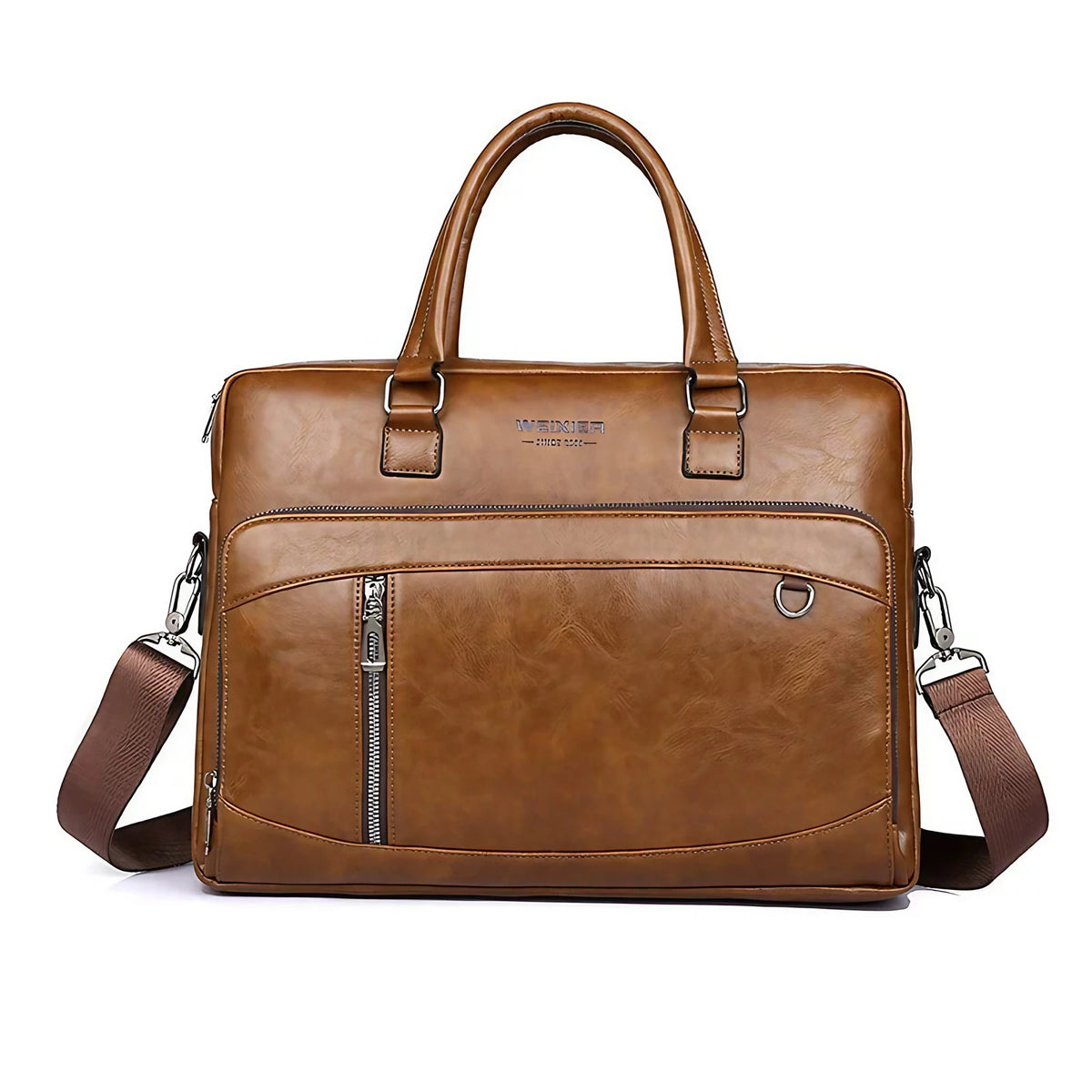 Sac professionnel femme en similicuir pour ordinateur, marron