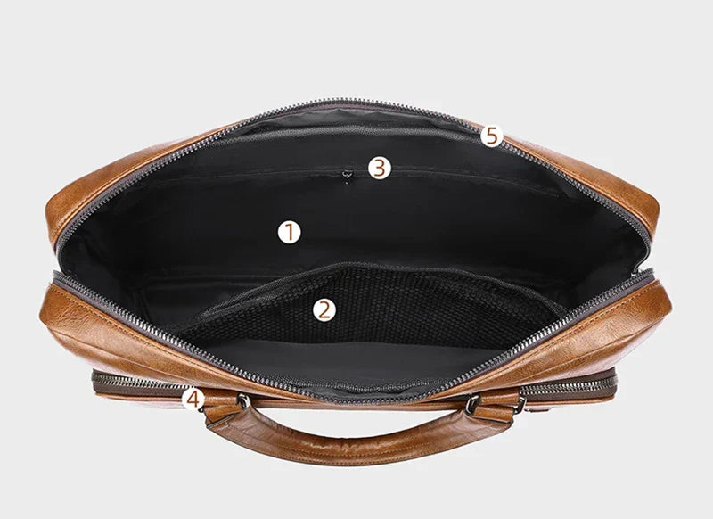 Sac professionnel femme en similicuir pour ordinateur