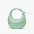 Sac à main rond femme, anse réglable, 26 x 24 cm, sept coloris, vert
