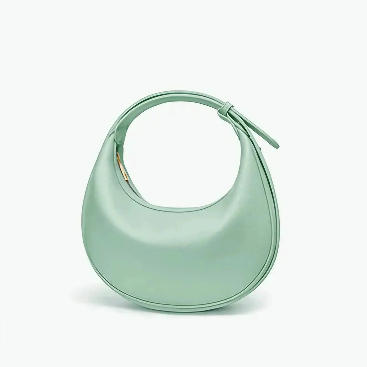 Sac à main rond femme, anse réglable, 26 x 24 cm, sept coloris, vert