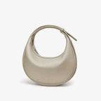 Sac à main rond femme, anse réglable, 26 x 24 cm, sept coloris, beige