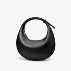 Sac à main rond femme, anse réglable, 26 x 24 cm, sept coloris, noir