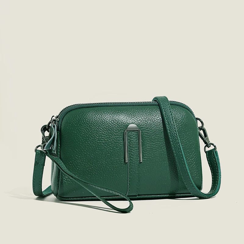 Sac à main femme en similicuir à poignées, cinq coloris, vert