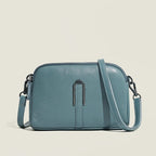 Sac à main femme en similicuir à poignées, cinq coloris, bleu