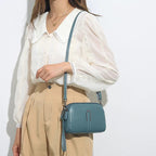 Sac à main femme en similicuir à poignées, cinq coloris