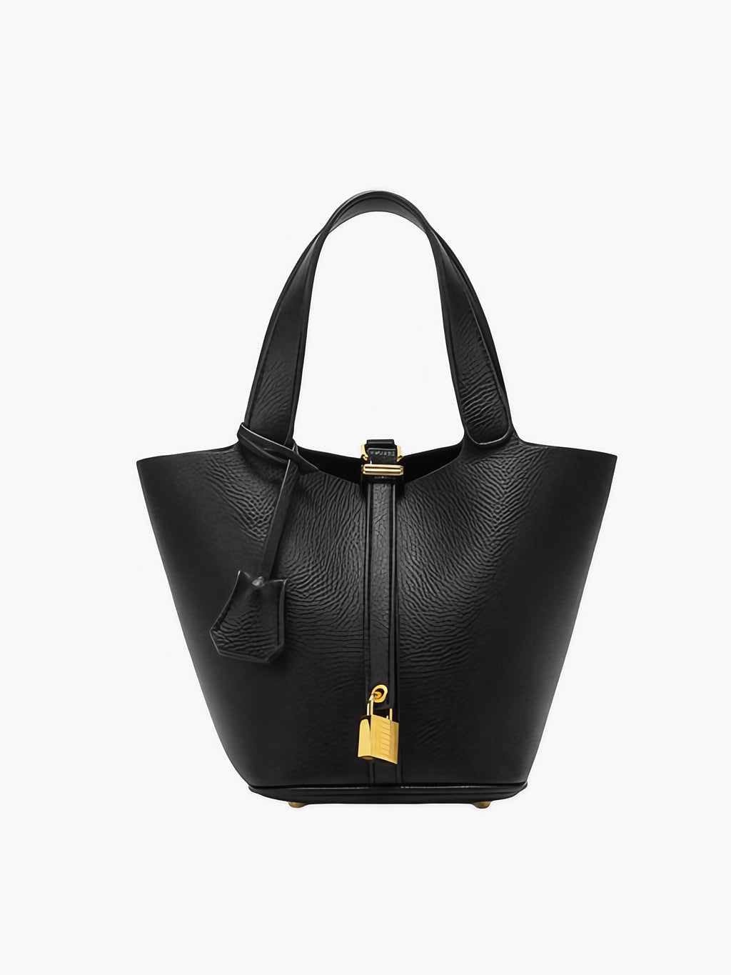 Sac à main structuré femme en cuir, poignées courtes, zippé, noir