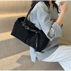 Sac à main femme en suédine, fermeture aimantée, 40 x 21 cm