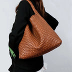 Sac à main tressé femme en forme de pyramide, onze coloris