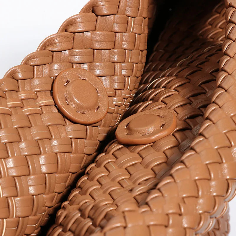 Sac à main tressé femme en forme de pyramide, onze coloris