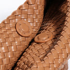Sac à main tressé femme en forme de pyramide, onze coloris