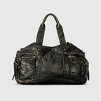 Sac fourre-tout vintage femme en similicuir vieilli, bronze