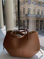 Grand sac à main femme style vintage, anses courtes et bandoulière