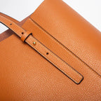 Sac de cours femme à grandes anses, 32 x 26 cm, noir ou camel