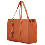 Sac ordinateur femme en similicuir 15,6 pouces, boucle aimantée