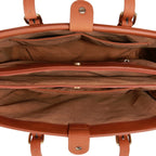 Sac ordinateur femme en similicuir 15,6 pouces, boucle aimantée