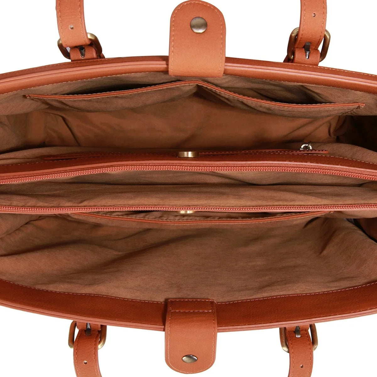 Sac ordinateur femme en similicuir 15,6 pouces, boucle aimantée