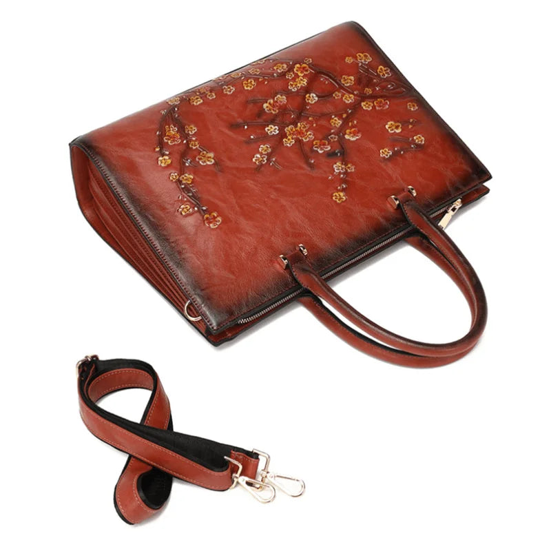 Sac ordinateur femme à motif floral, 14 pouces, cinq coloris