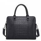 Sac ordinateur femme en similicuir, 14 pouces, 40 cm, noir