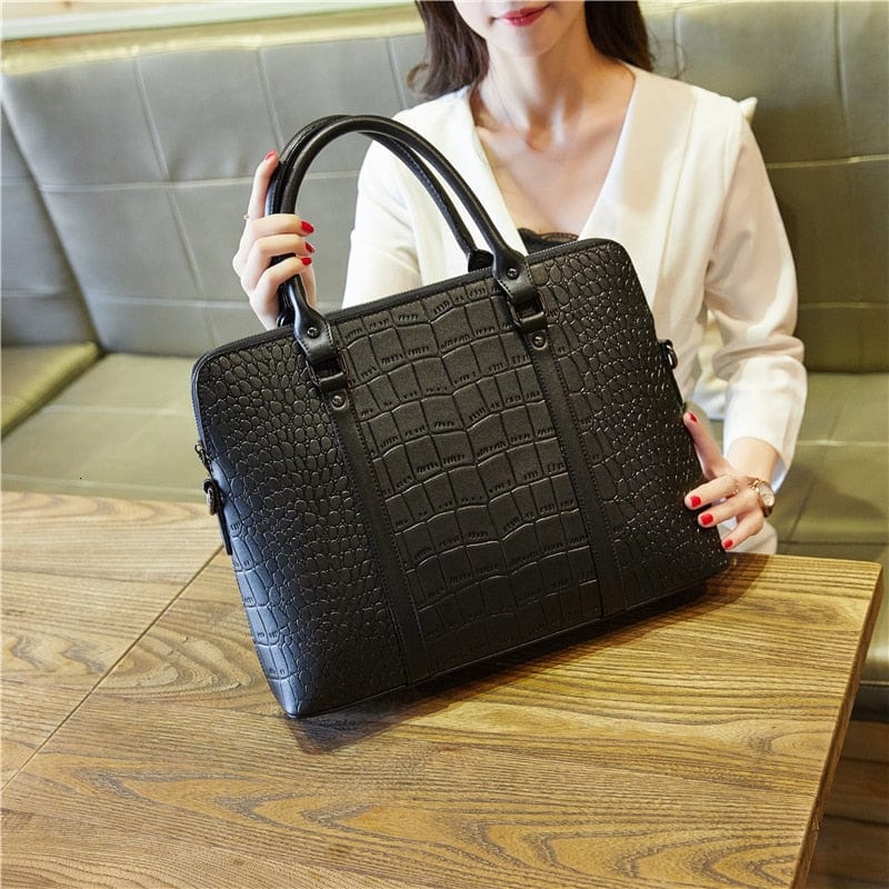 Sac ordinateur femme en similicuir, 14 pouces, 40 cm