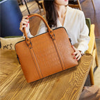 Sac ordinateur femme en similicuir, 14 pouces, 40 cm