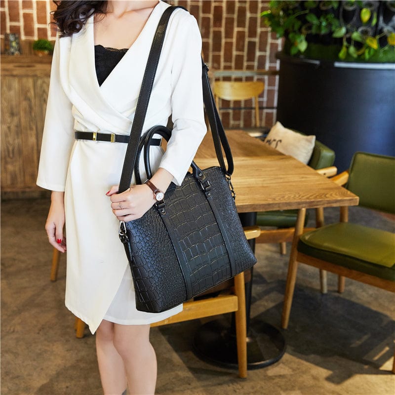 Sac ordinateur femme en similicuir, 14 pouces, 40 cm