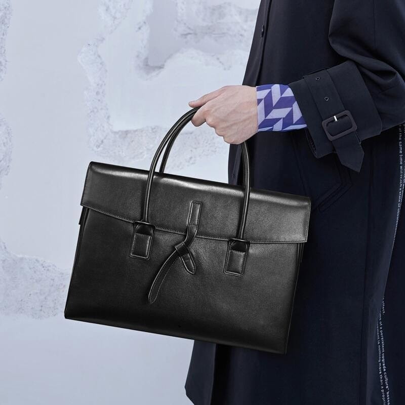 Sac ordinateur femme en cuir, 14 pouces et tablette