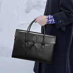Sac ordinateur femme en cuir, 14 pouces et tablette
