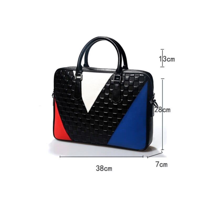 Sac ordinateur femme en cuir à bandoulière, 14 pouces