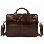 Sacoche ordinateur homme en cuir, 15,6 pouces, trois coloris