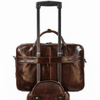 Sacoche ordinateur homme en cuir, 15,6 pouces, trois coloris