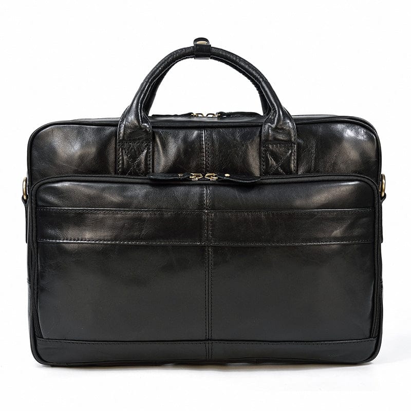 Sacoche ordinateur homme en cuir, 15,6 pouces, trois coloris