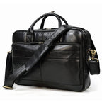 Sacoche ordinateur homme en cuir, 15,6 pouces, trois coloris, noir