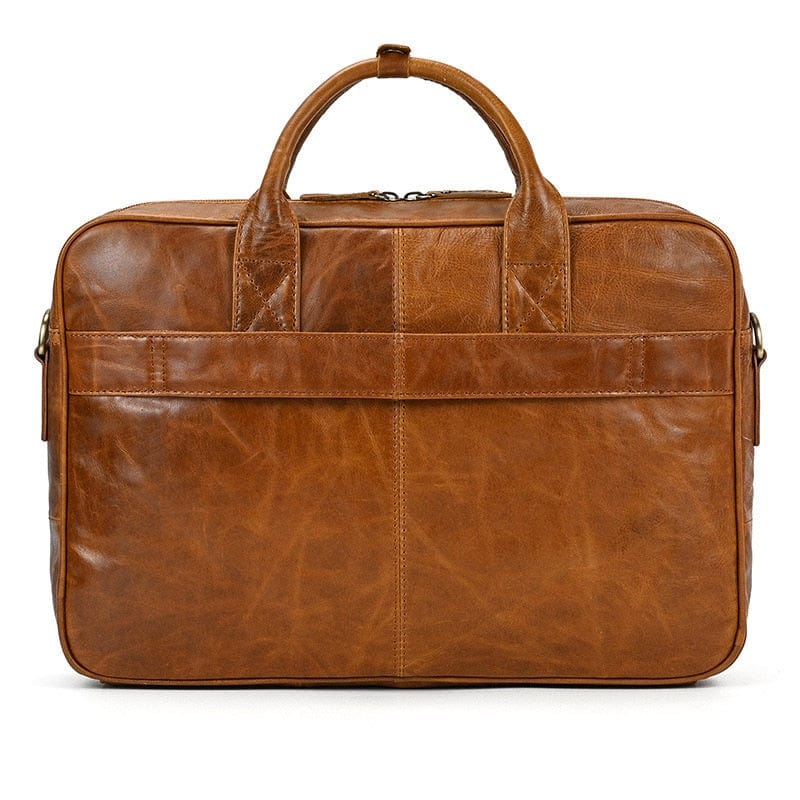 Sacoche ordinateur homme en cuir, 15,6 pouces, trois coloris
