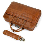 Sacoche ordinateur homme en cuir, 15,6 pouces, trois coloris