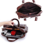 Sacoche ordinateur homme en cuir, 14 pouces, 1,1 kg