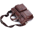 Sacoche ordinateur homme en cuir, 14 pouces, 1,1 kg