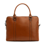 Sac PC portable femme en cuir, ordinateurs de 11 à 14,6 pouces, café