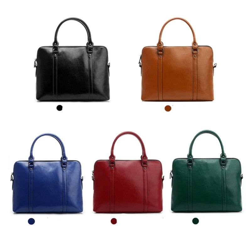 Sac PC portable femme en cuir, ordinateurs de 11 à 14,6 pouces