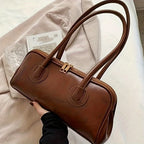 Sac porté épaule femme rectangulaire à double anse, quatre coloris