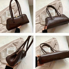 Sac porté épaule femme rectangulaire à double anse, quatre coloris