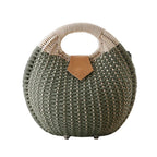Sac rond femme d'été, anse arrondie, cinq coloris, vert