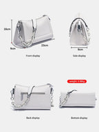 Sac à main bandoulière femme en cuir, sept coloris
